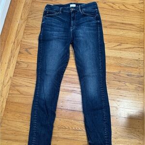 MOTHER Dark Blue Skinny Jeans
